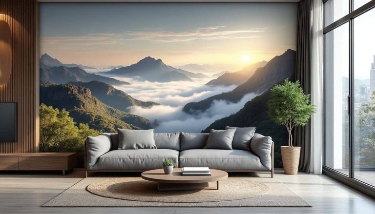 découvrez comment le papier peint panoramique peut agrandir visuellement les petits salons urbains en apportant profondeur et style à votre décoration intérieure.