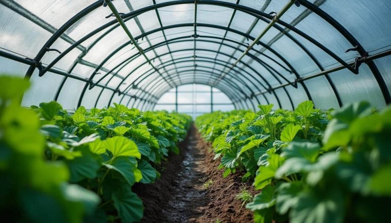 découvrez comment la serre tunnel protège efficacement vos cultures potagères des pluies acides, assurant une croissance saine et une meilleure récolte.