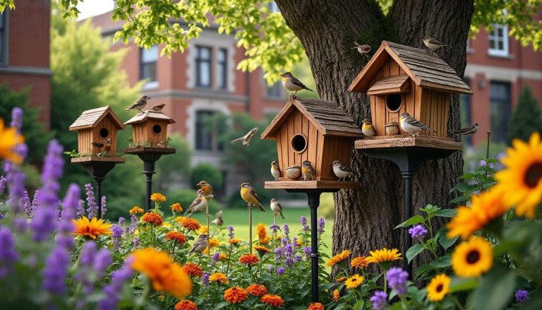 découvrez comment les nichoirs à oiseaux favorisent la biodiversité dans les jardins urbains en offrant un refuge précieux pour la faune locale.