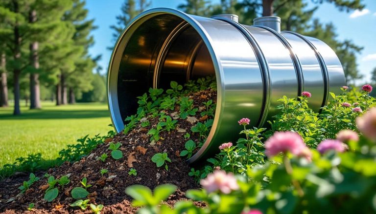 découvrez comment le composteur rotatif facilite et accélère la décomposition des déchets verts pour un jardinage plus écologique et efficace.