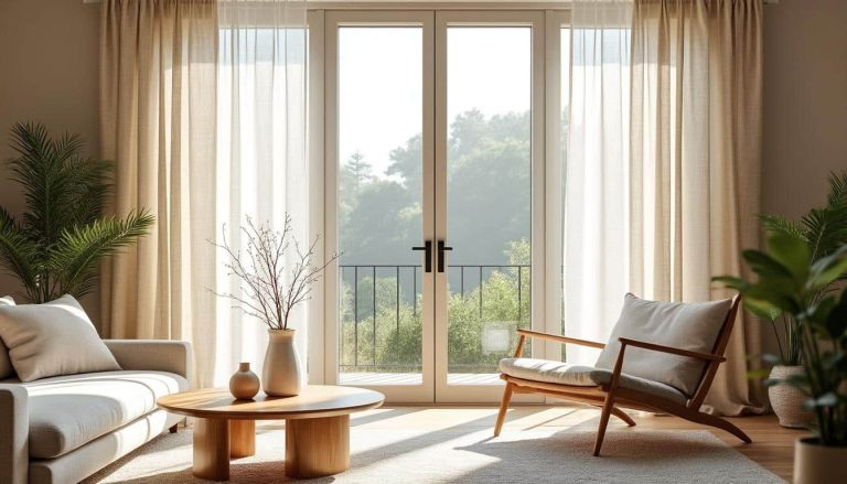 découvrez comment le lin lavé apporte une texture naturelle et élégante aux rideaux de votre salon, pour une ambiance chaleureuse et authentique.