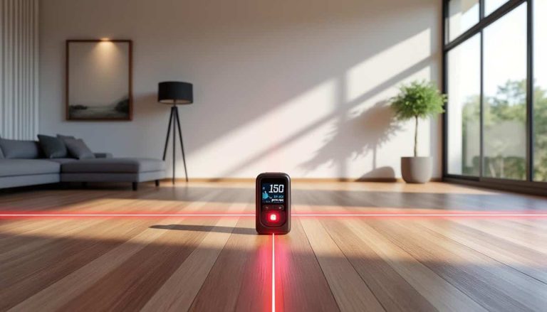 le télémètre laser permet de mesurer avec précision les surfaces, facilitant ainsi l'établissement de devis fiables et rapides.
