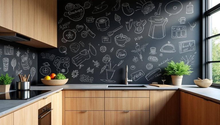 découvrez comment les tableaux noirs transforment les murs de votre cuisine en véritables espaces d'expression créative et fonctionnelle.
