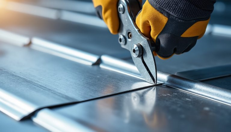 découvrez la grignoteuse qui coupe les tôles de toiture avec précision, sans aucune déformation, pour des travaux rapides et professionnels.