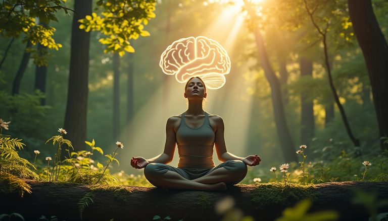 découvrez comment le bain de forêt réduit l'activité de l'amygdale cérébrale, favorisant ainsi la relaxation et la gestion du stress.