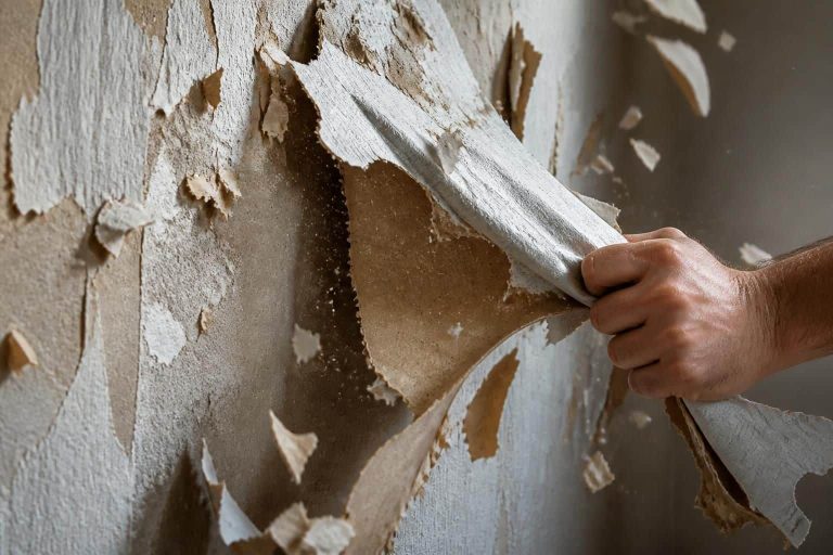 découvrez comment enlever efficacement le papier peint sur placo sans sous-couche grâce à une méthode d'arrachage brutal de la tapisserie qui déchire le carton protecteur.