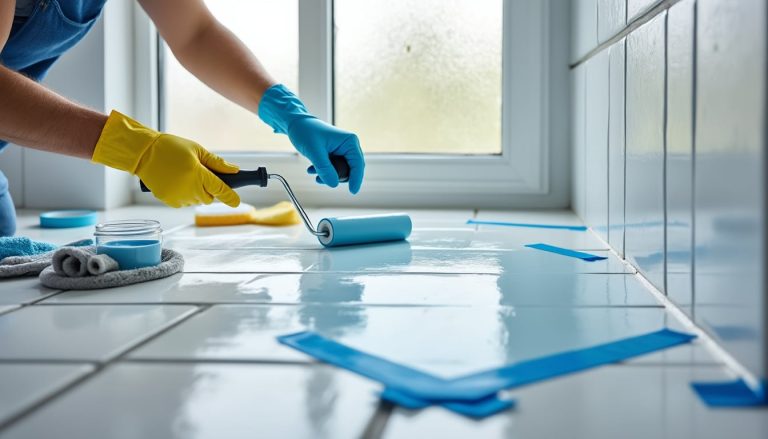 découvrez notre guide étape par étape pour peindre le carrelage de votre salle de bain et lui donner un coup de neuf facilement et à moindre coût.