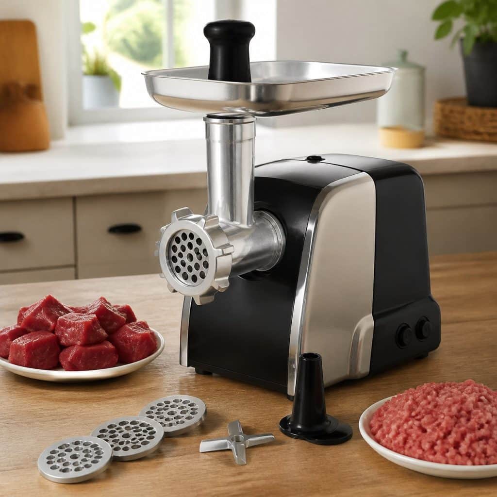Hachoir à viande multi-grilles présenté seul