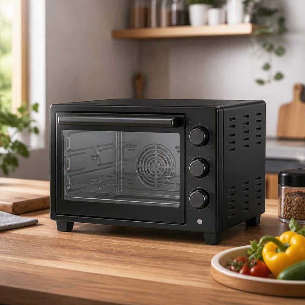 Mini four à chaleur tournante présenté seul