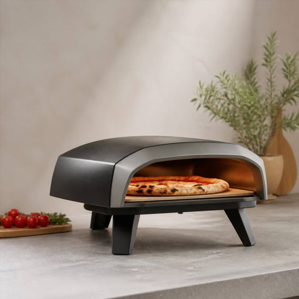 Mini four à pizza présenté seul