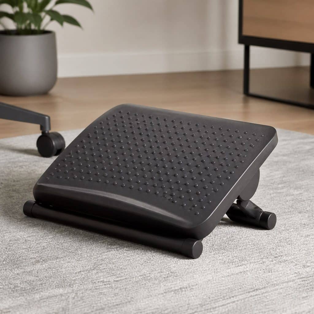Repose-pieds ergonomique de bureau présenté seul