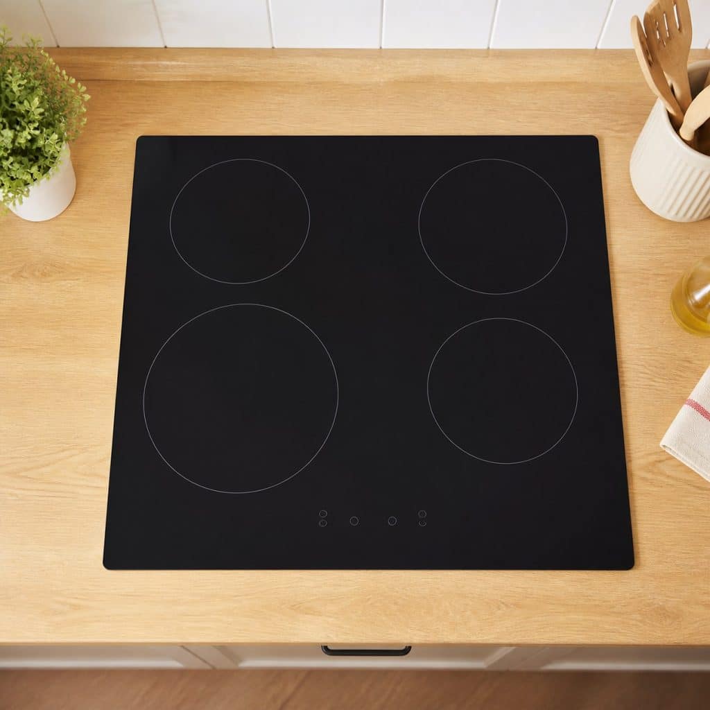 Table vitrocéramique économique présentée seule