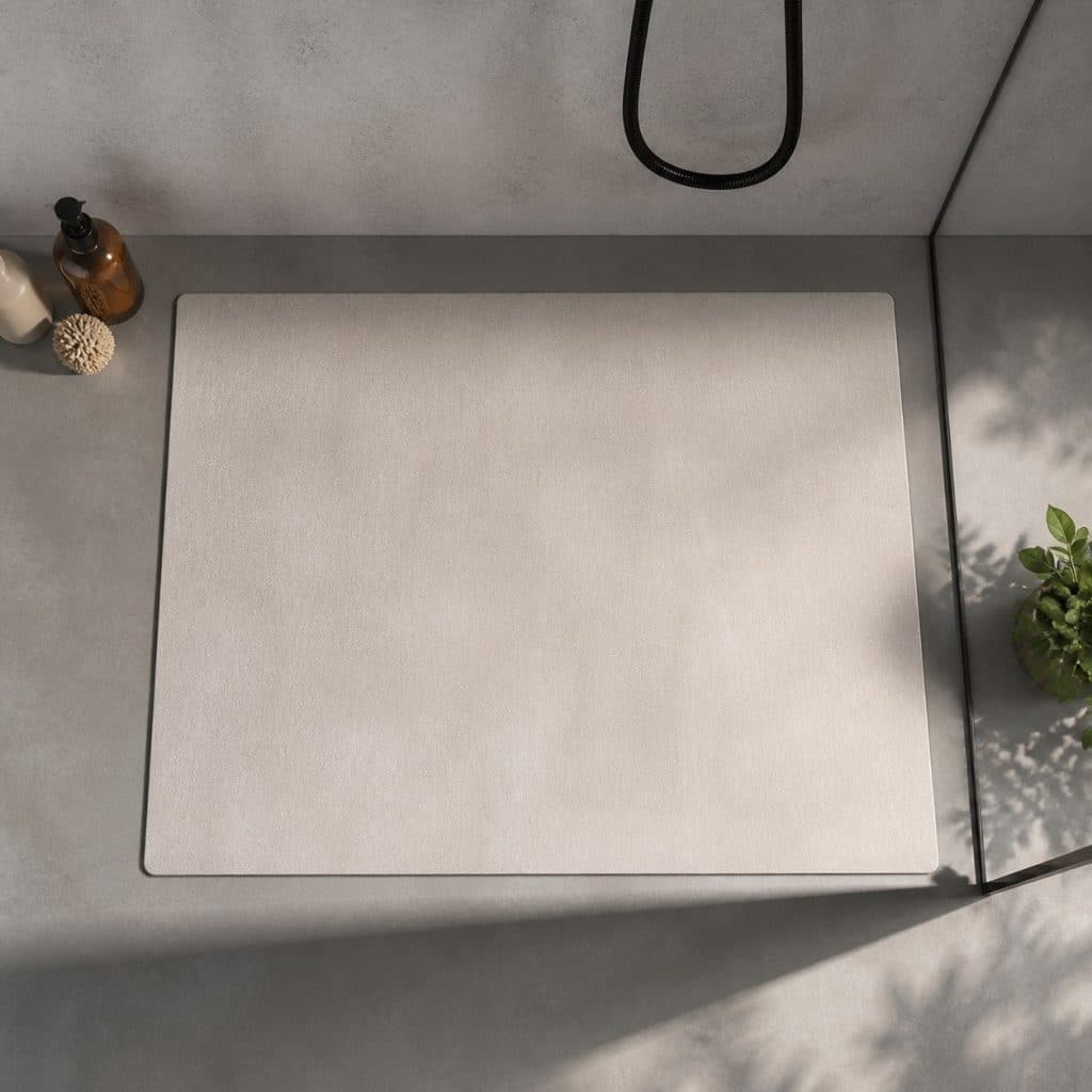 Tapis de douche italienne plat présenté seul