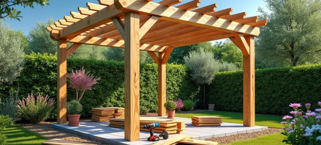 découvrez comment construire une pergola durable pour embellir votre espace extérieur grâce à nos conseils pratiques de bricolage.
