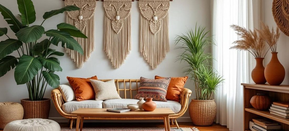 découvrez notre guide complet de la décoration boho chic pour transformer votre intérieur avec style, couleurs chaleureuses et ambiance bohème.