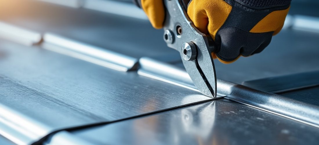 découvrez la grignoteuse qui coupe les tôles de toiture avec précision, sans aucune déformation, pour des travaux rapides et professionnels.