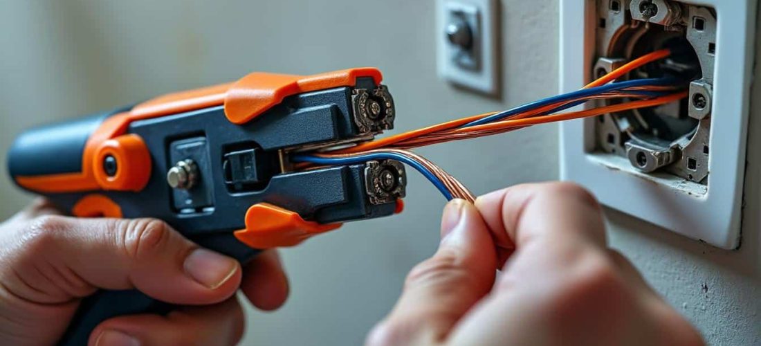 découvrez comment la pince à dénuder automatique facilite et accélère l'installation des prises de courant pour un travail plus rapide et précis.