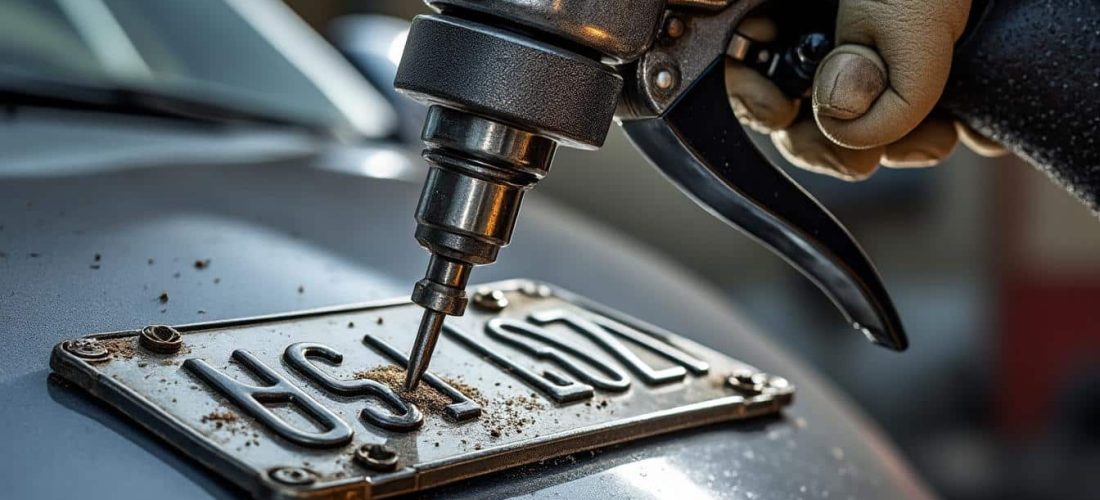 découvrez comment la pince à riveter assure une fixation solide et durable de vos plaques d'immatriculation pour une sécurité optimale.