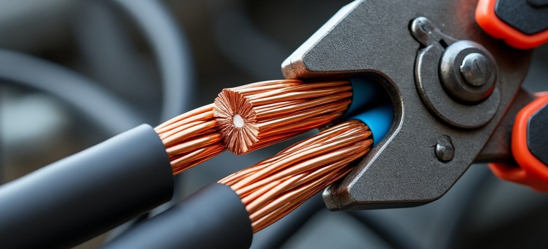 découvrez une pince coupante puissante, idéale pour sectionner facilement les câbles électriques de forte section en toute sécurité.