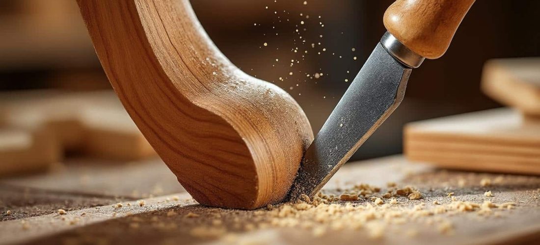 la râpe à bois est idéale pour sculpter avec précision les arrondis des pieds de meubles, offrant une finition lisse et professionnelle à vos projets de menuiserie.