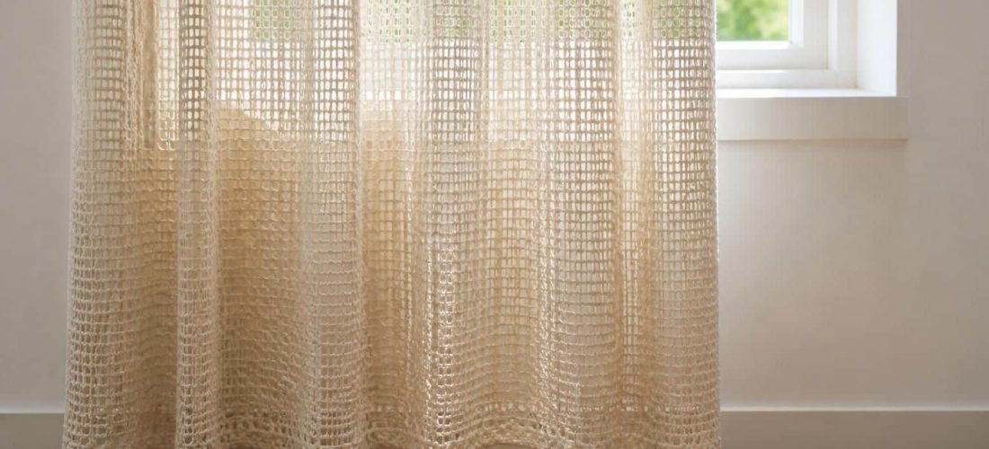 découvrez comment la rigidité du fil de coton influence le tombé lourd d'un rideau au crochet, adapté à chaque modèle pour un effet élégant et personnalisé.