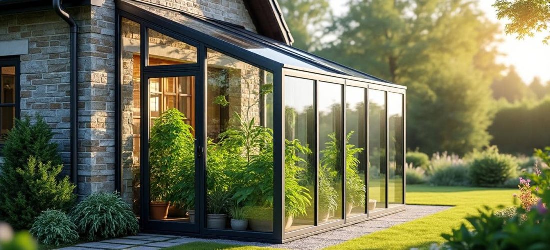 découvrez comment la serre adossée exploite l'inertie thermique du mur de votre maison pour optimiser la température et favoriser la croissance des plantes toute l'année.
