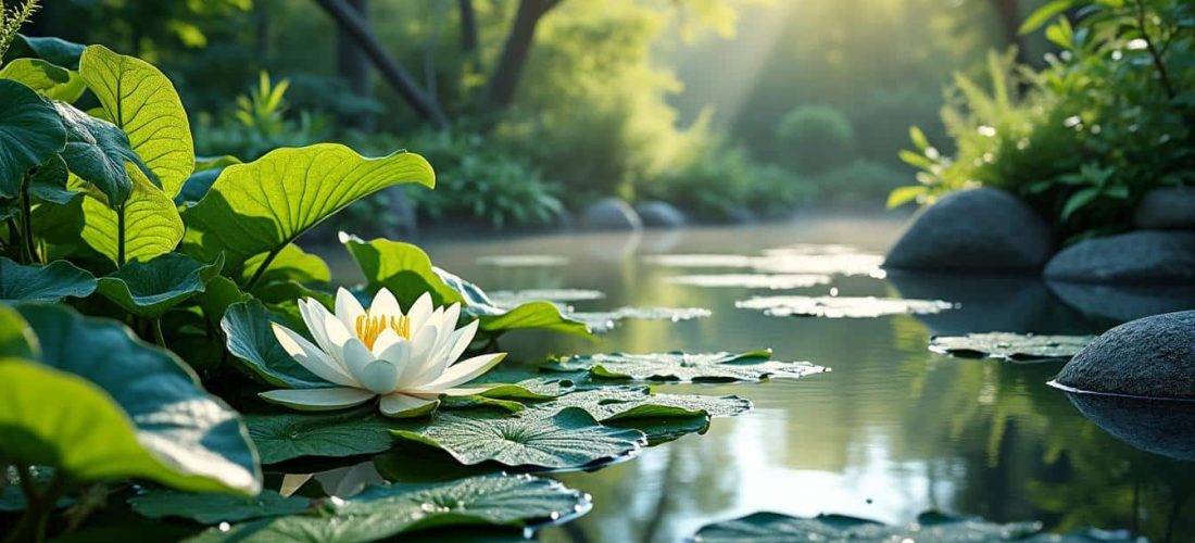 découvrez comment un bassin de jardin contribue à équilibrer l'humidité de l'air environnant, améliorant ainsi le climat et le bien-être de votre espace extérieur.