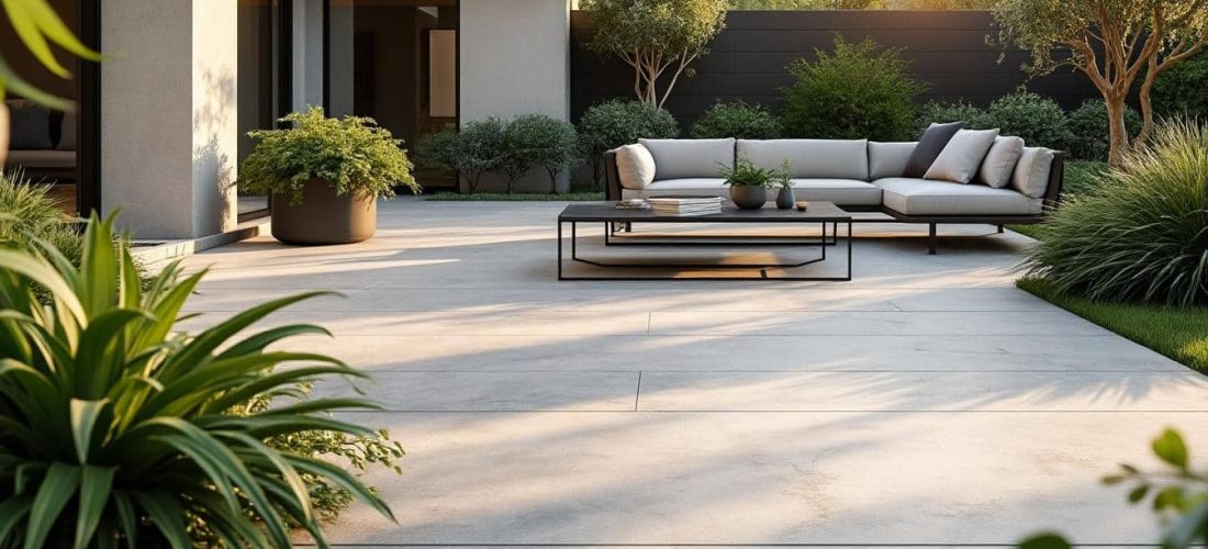 découvrez comment le béton décoratif offre une alternative durable et esthétique aux carrelages extérieurs fragiles, alliant robustesse et design pour vos aménagements extérieurs.