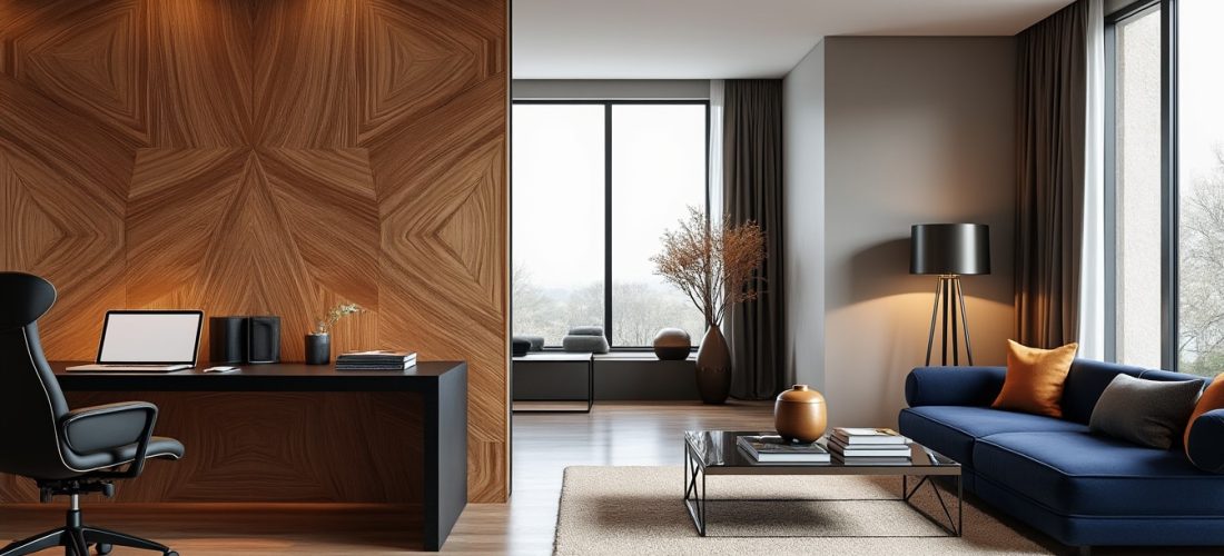 découvrez comment un claustra intérieur sépare élégamment votre bureau du salon, alliant esthétique et fonctionnalité pour un espace harmonieux.