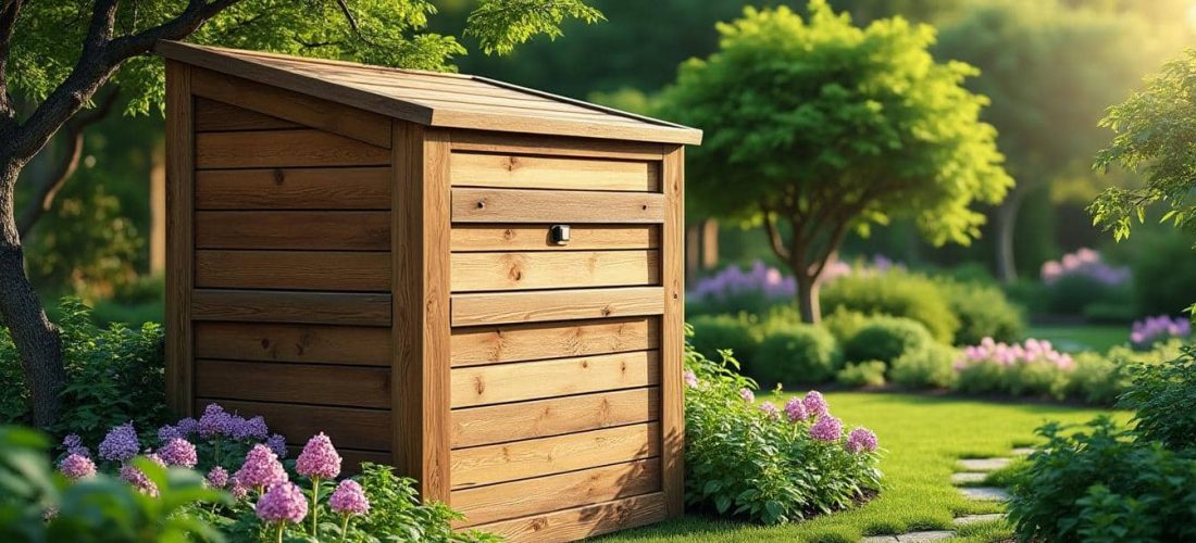 découvrez comment le composteur en bois s'intègre harmonieusement dans le décor de votre jardin, alliant esthétique naturelle et praticité pour un jardinage écologique.