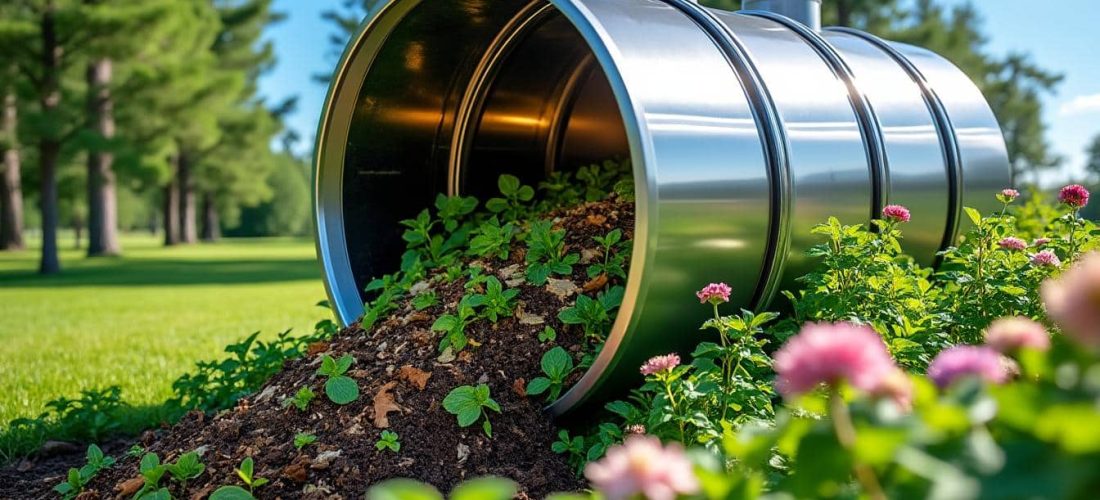 découvrez comment le composteur rotatif facilite et accélère la décomposition des déchets verts pour un jardinage plus écologique et efficace.