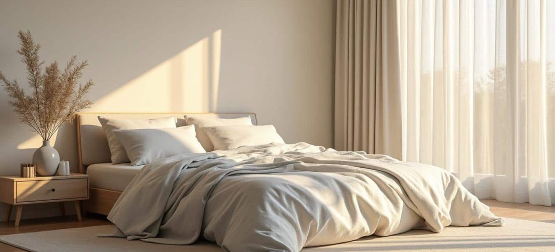 découvrez comment le linge de lit en lin aide à réguler naturellement la température corporelle pour un sommeil frais et confortable toute l'année.