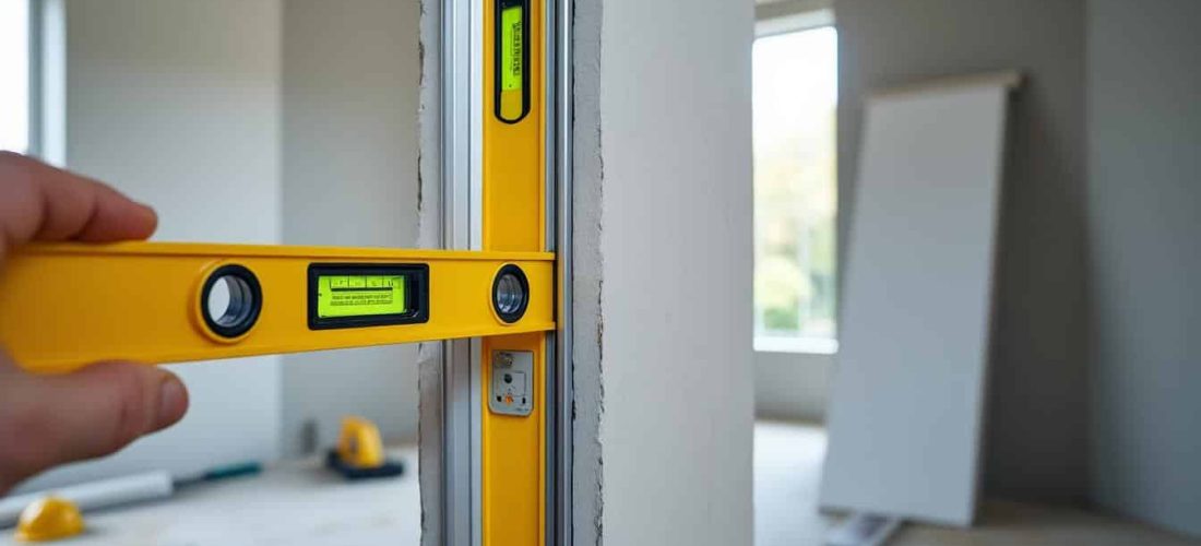 découvrez comment le niveau à bulle garantit la verticalité parfaite des cloisons en placo pour des travaux précis et professionnels.