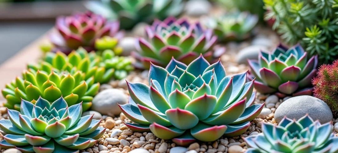 le paillage minéral sublime et protège vos massifs de plantes succulentes, alliant esthétisme et efficacité pour un jardin durable et élégant.