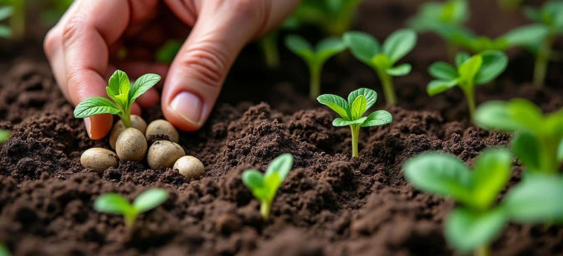 découvrez comment le semis en poquet favorise une croissance optimale des grosses graines pour un jardin robuste et prospère.