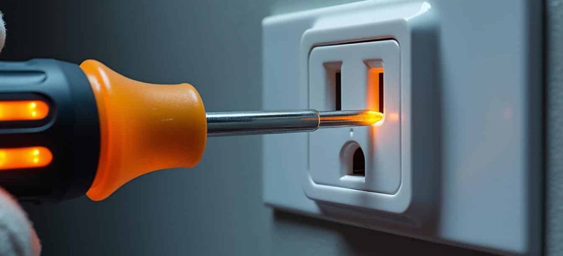 découvrez notre tournevis testeur, l'outil indispensable pour vérifier rapidement la présence de tension électrique dans vos prises en toute sécurité.