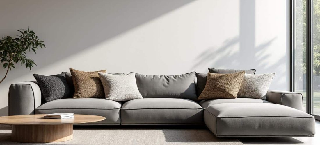découvrez comment les coussins texturés apportent du dynamisme et de la personnalité aux assises de canapés monochromes, pour un intérieur à la fois élégant et chaleureux.