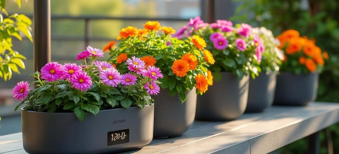découvrez les jardinières connectées qui surveillent automatiquement les besoins en eau de vos fleurs pour un jardin toujours parfaitement entretenu.