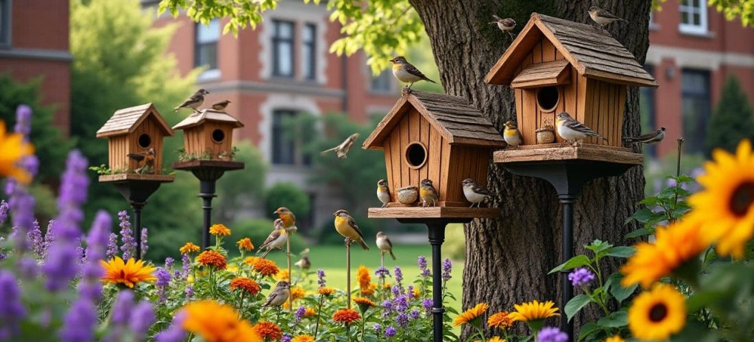 découvrez comment les nichoirs à oiseaux favorisent la biodiversité dans les jardins urbains en offrant un refuge précieux pour la faune locale.