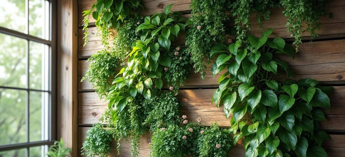 découvrez comment les plantes suspendues apportent une touche naturelle et élégante aux murs végétaux en les décorant verticalement.