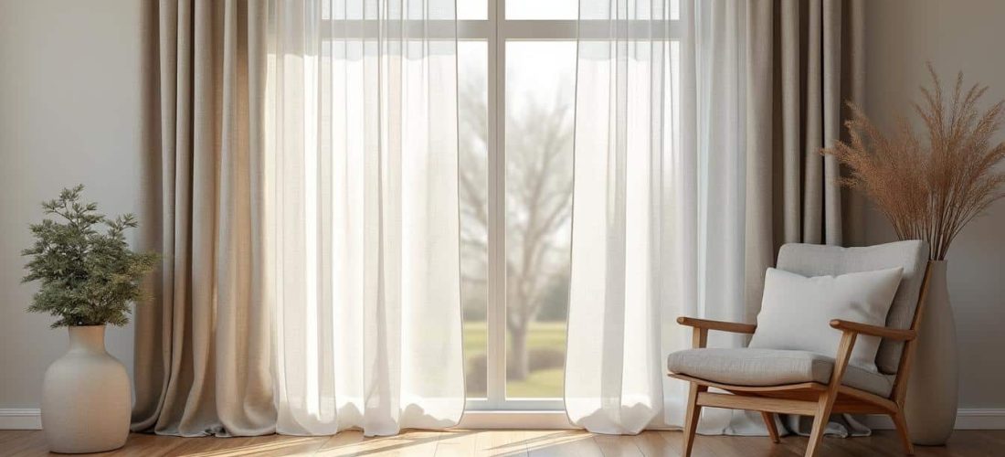 découvrez comment les rideaux en lin apportent une touche de légèreté tout en filtrant délicatement la lumière naturelle pour une ambiance douce et chaleureuse.