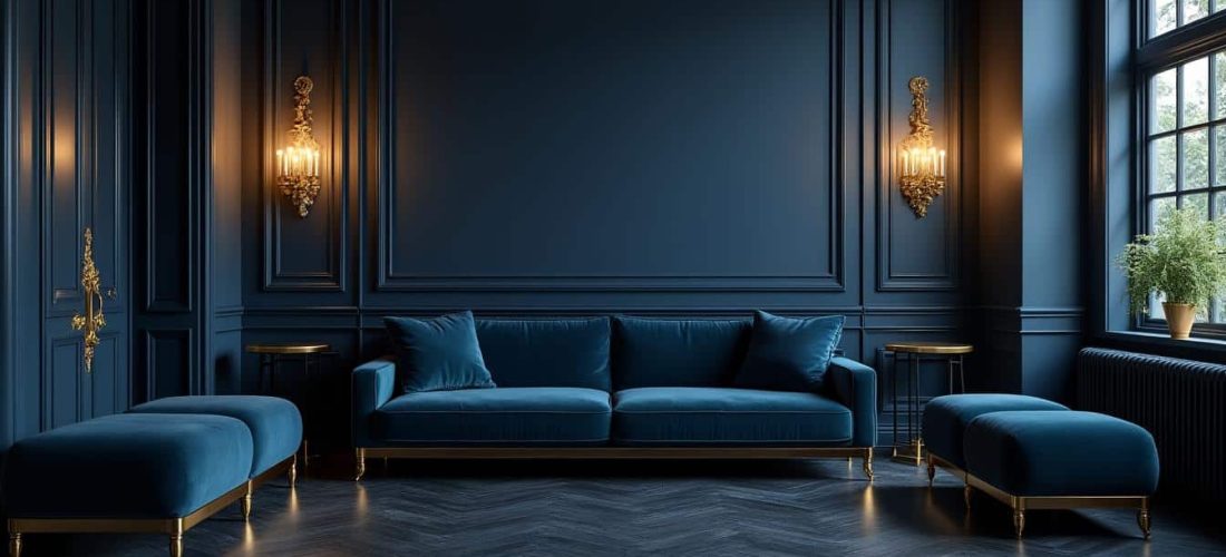 découvrez comment les touches dorées apportent élégance et lumière aux intérieurs aux couleurs sombres, sublimant chaque espace avec raffinement et chaleur.