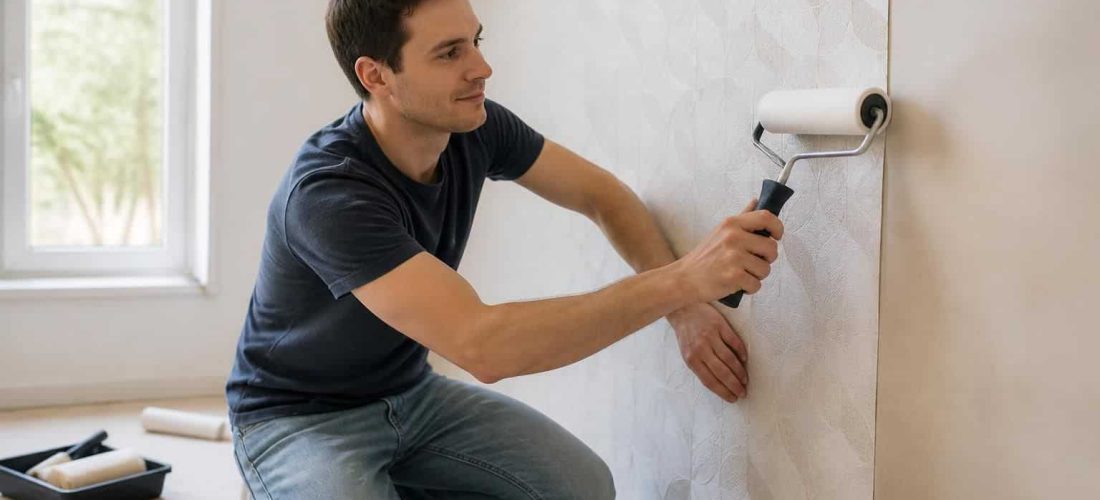 découvrez comment un rouleau à tapisser intissé facilite la pose de papier peint, idéale pour les débutants souhaitant décorer facilement leurs murs.