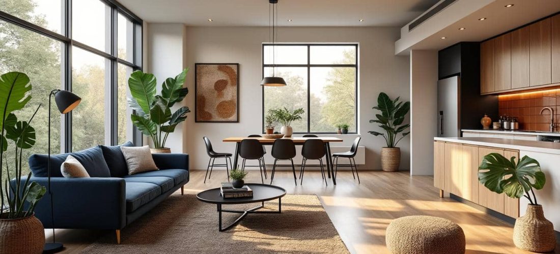 découvrez comment créer des zones fonctionnelles dans votre open-space domestique grâce à des astuces de décoration élégantes et pratiques.