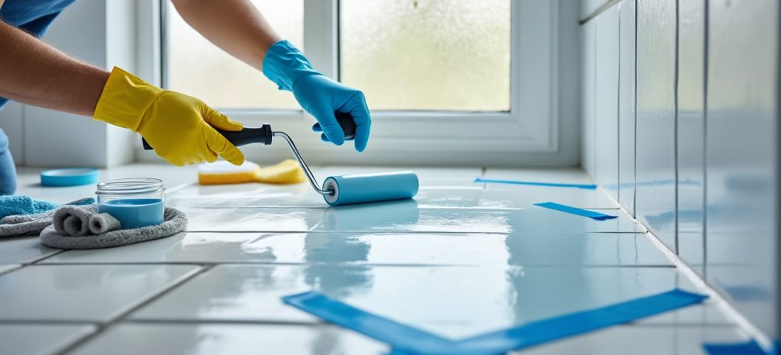 découvrez notre guide étape par étape pour peindre le carrelage de votre salle de bain et lui donner un coup de neuf facilement et à moindre coût.